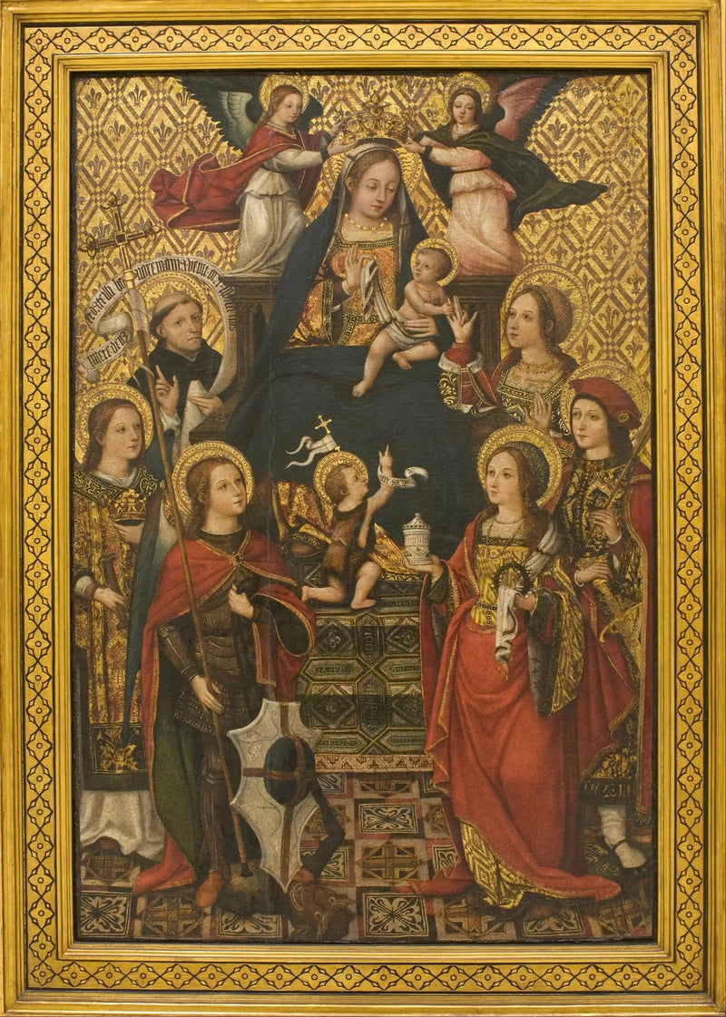 Virgin and Child, Saints and Angels - Vicente Masip
