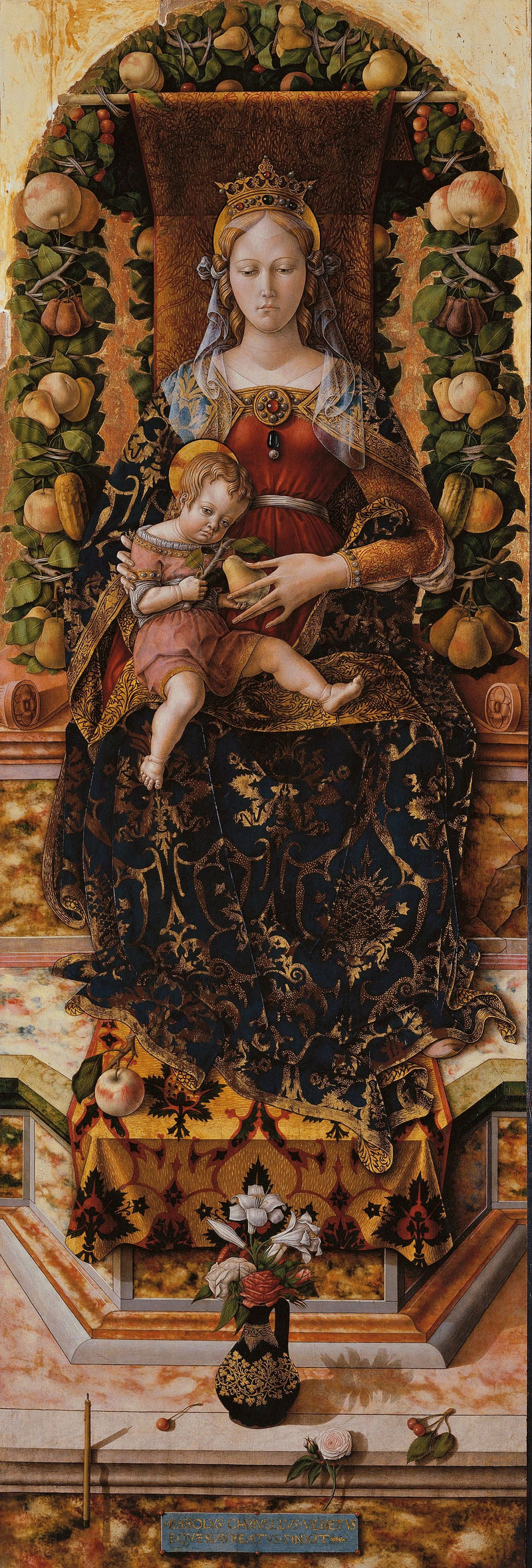 Virgin with Candle - Carlo Crivelli