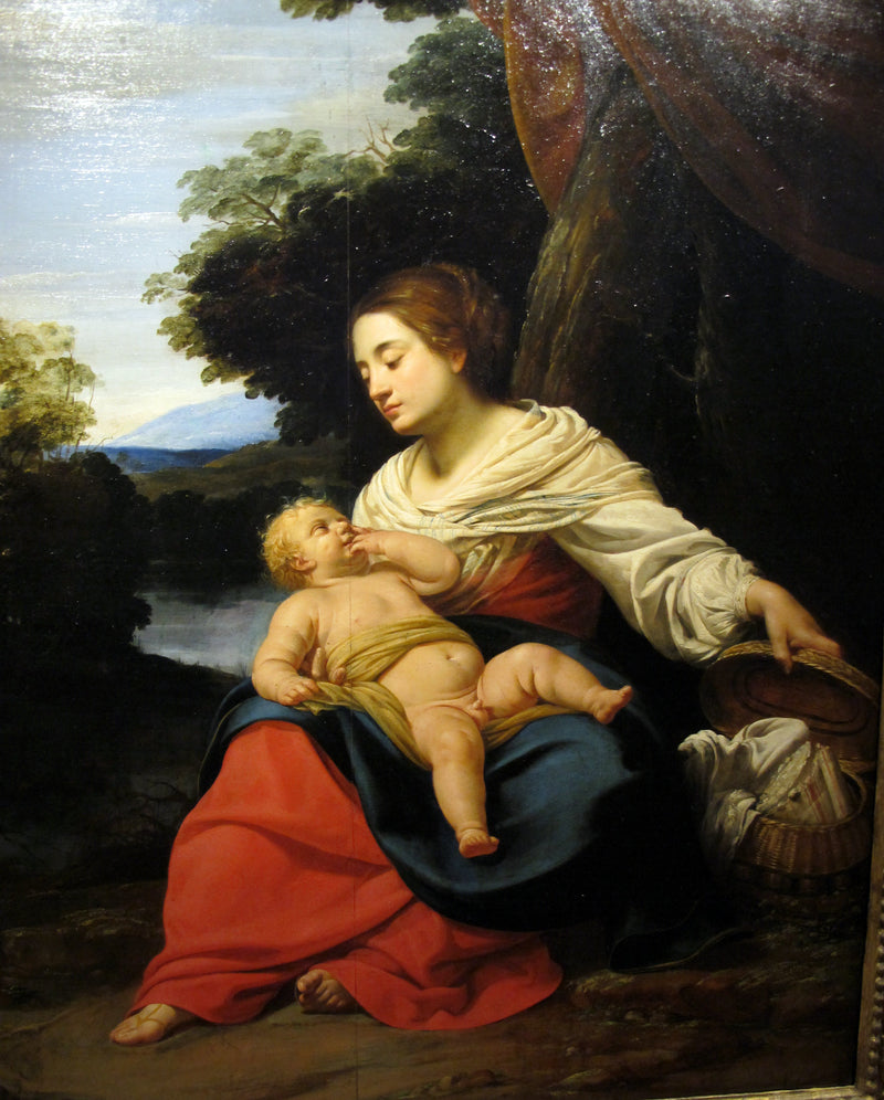 Virgin with Basket - Simon Vouet