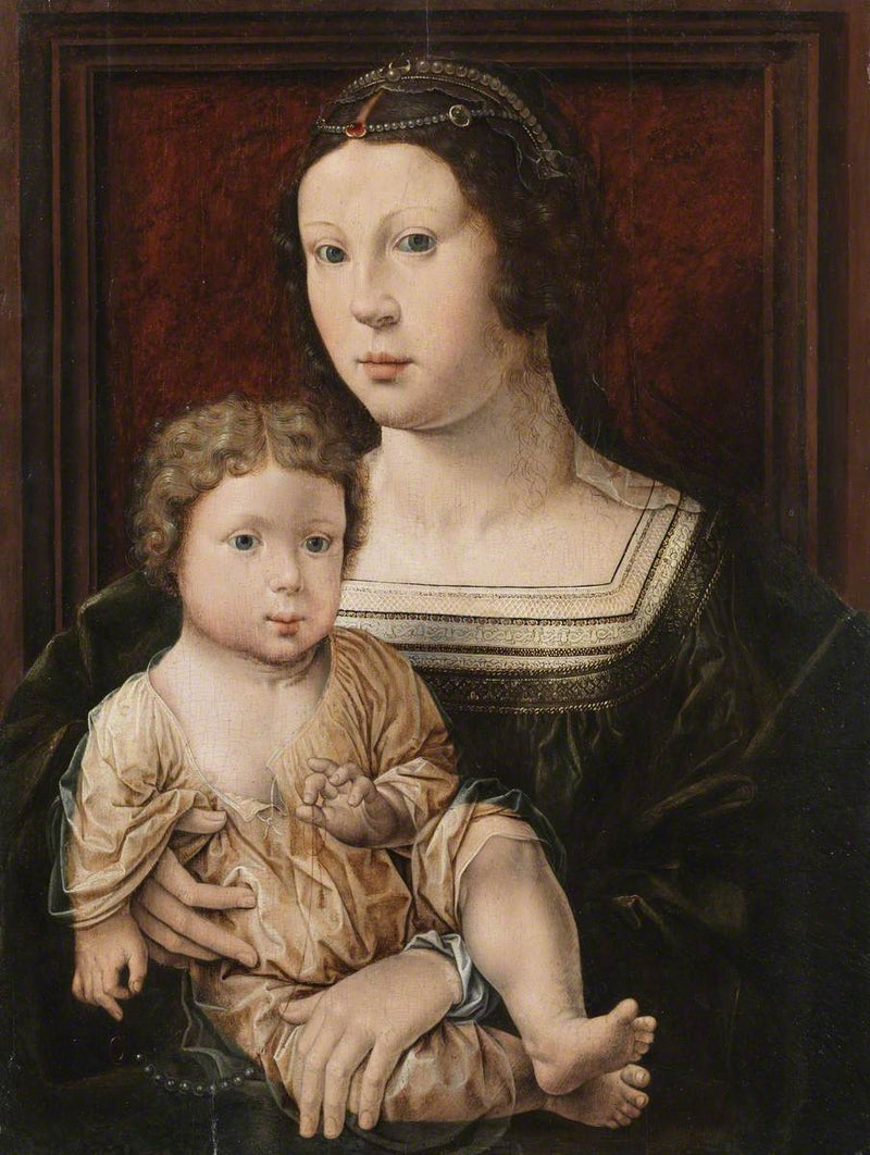 Virgin and Child (Anna von Bergen and Her Son) - Jan Gossaert
