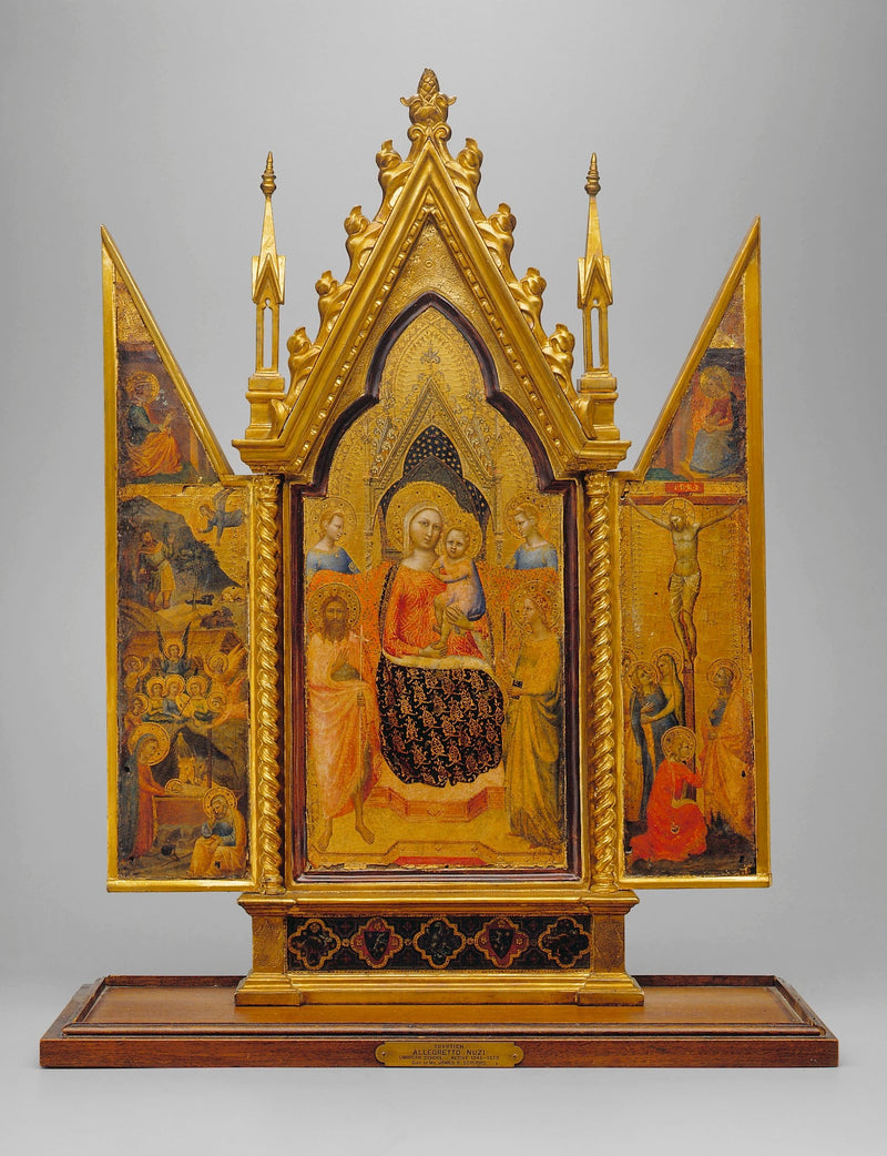 Virgin and Child with Saints, Crucifixion and Nativity - Allegretto Nuzi