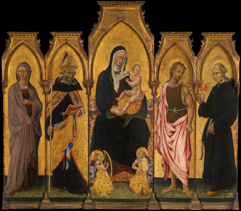 Virgin and Child with Saints - Giovanni di Paolo