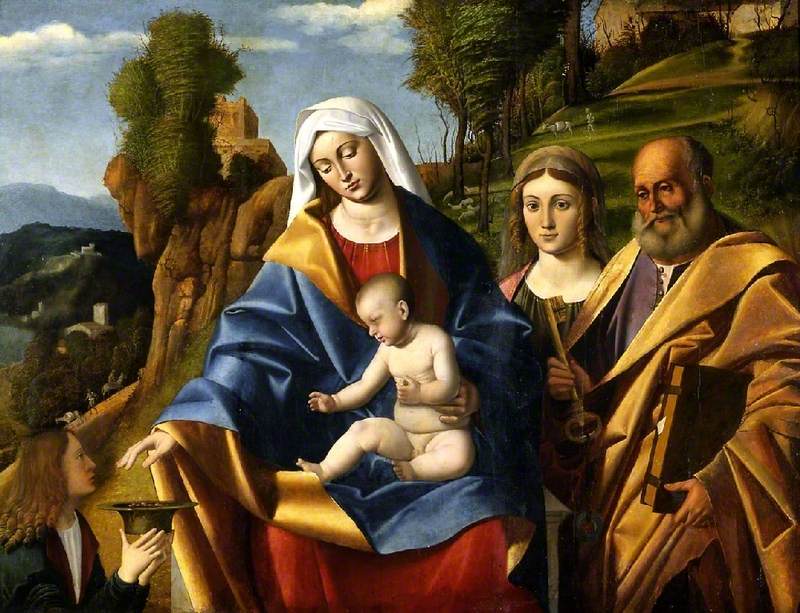 Virgin and Child with Saints - Marco Basaiti