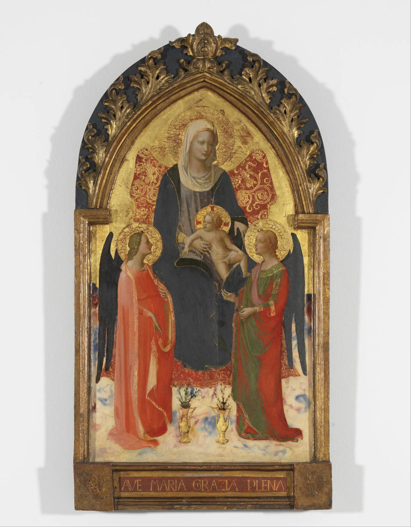 Virgin and Child with Two Angels - Fra Angelico