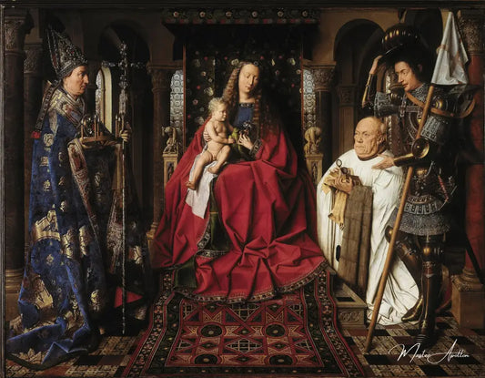 Vierge à l'Enfant avec le chanoine van der Paele - Jan Van Eyck - Reproductions de tableaux et peintures haut de gamme