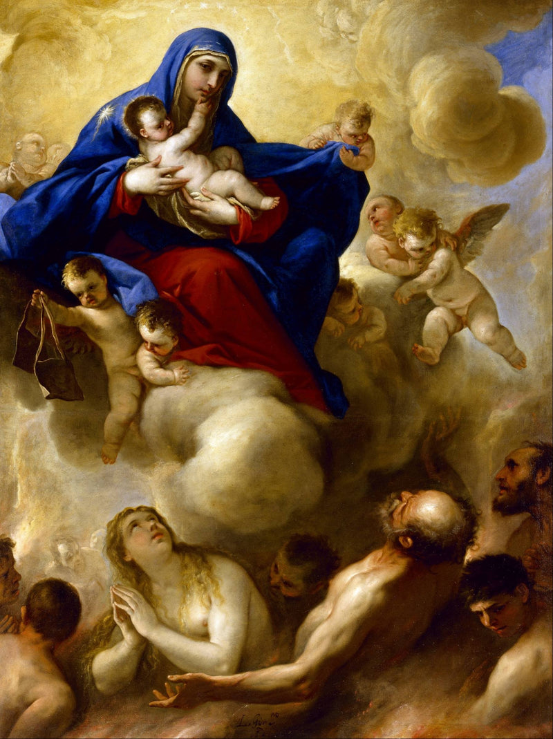 Virgin and Child with Souls in Purgatory - Luca Giordano