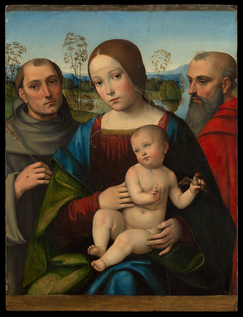 Virgin and Child with Saints Francis and Jerome - Francesco Francia