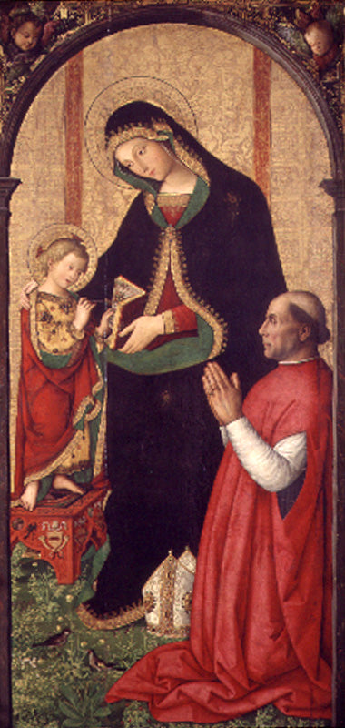 Virgin and Child with the Bishop - Pinturicchio