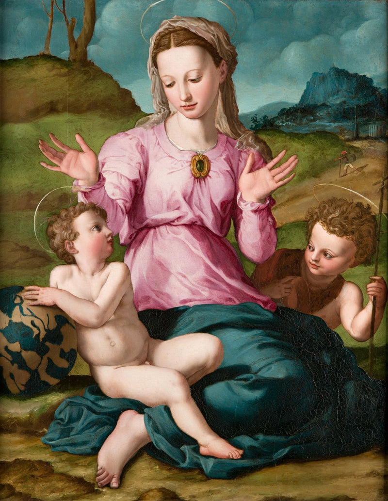 Virgin and Child with Saint John the Baptist - Bronzino