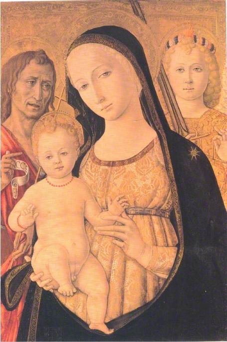 Virgin and Child with Saint John the Baptist and Saint Michael Archangel - Matteo di Giovanni