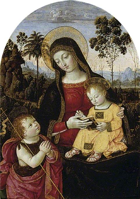 Virgin and Child with Saint John the Baptist - Pinturicchio