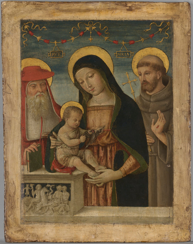 Virgin and Child with Saint Jerome and Saint Francis of Assisi - Pinturicchio