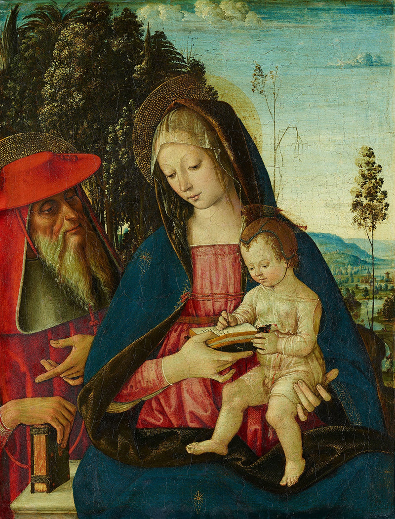 Virgin and Child with Saint Jerome - Pinturicchio