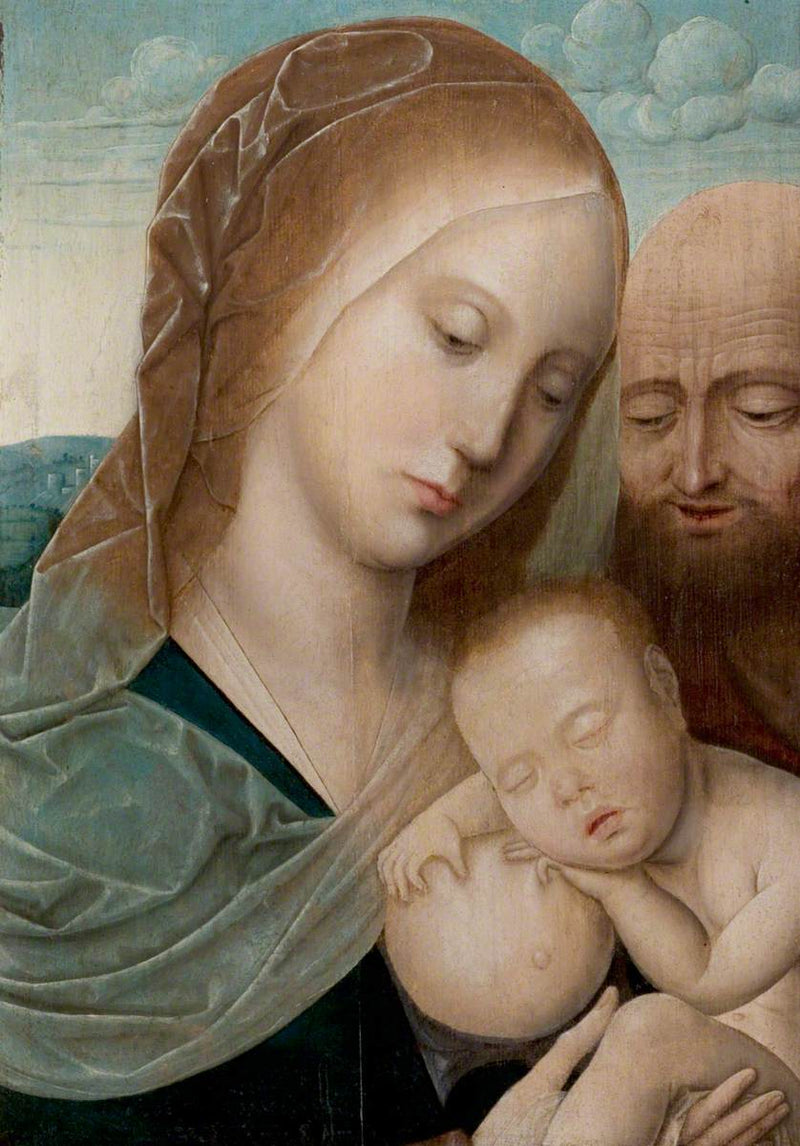 Virgin and Child with Saint Joseph - Joos van Cleve