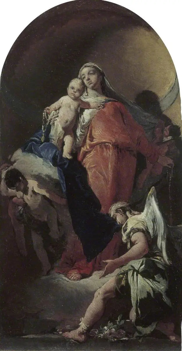 Virgin and Child with an Angel - Giovanni Battista Tiepolo