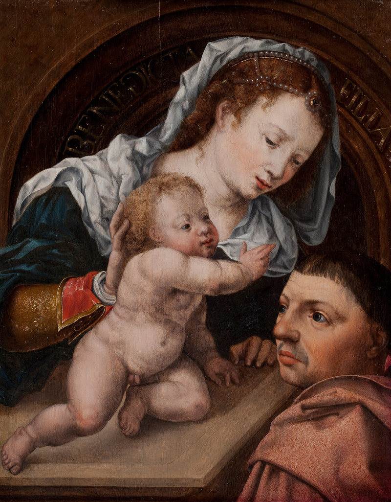 Virgin and Child with a Pattern - Jan Gossaert