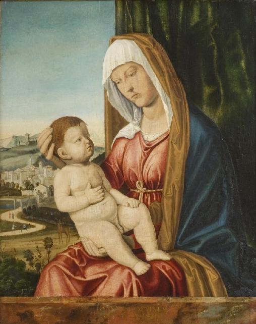Virgin and Child before a landscape - Cima da Conegliano