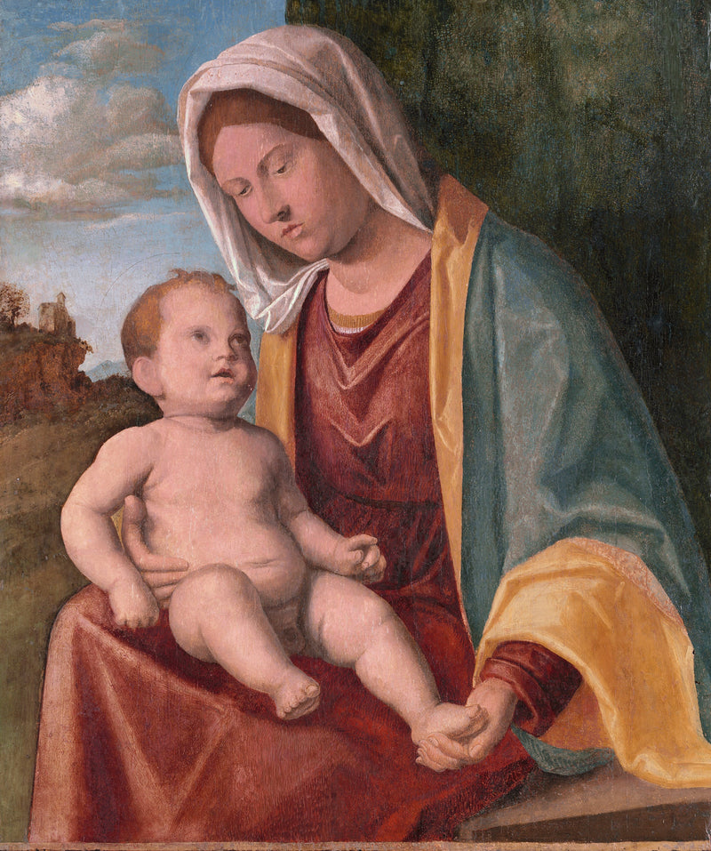 Virgin and Child in front of a draped landscape - Cima da Conegliano