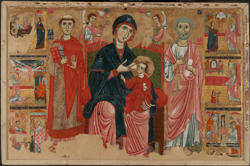Virgin and Child in Majesty with Saint Leonard and Saint Peter and Scenes from the Life of Saint Peter