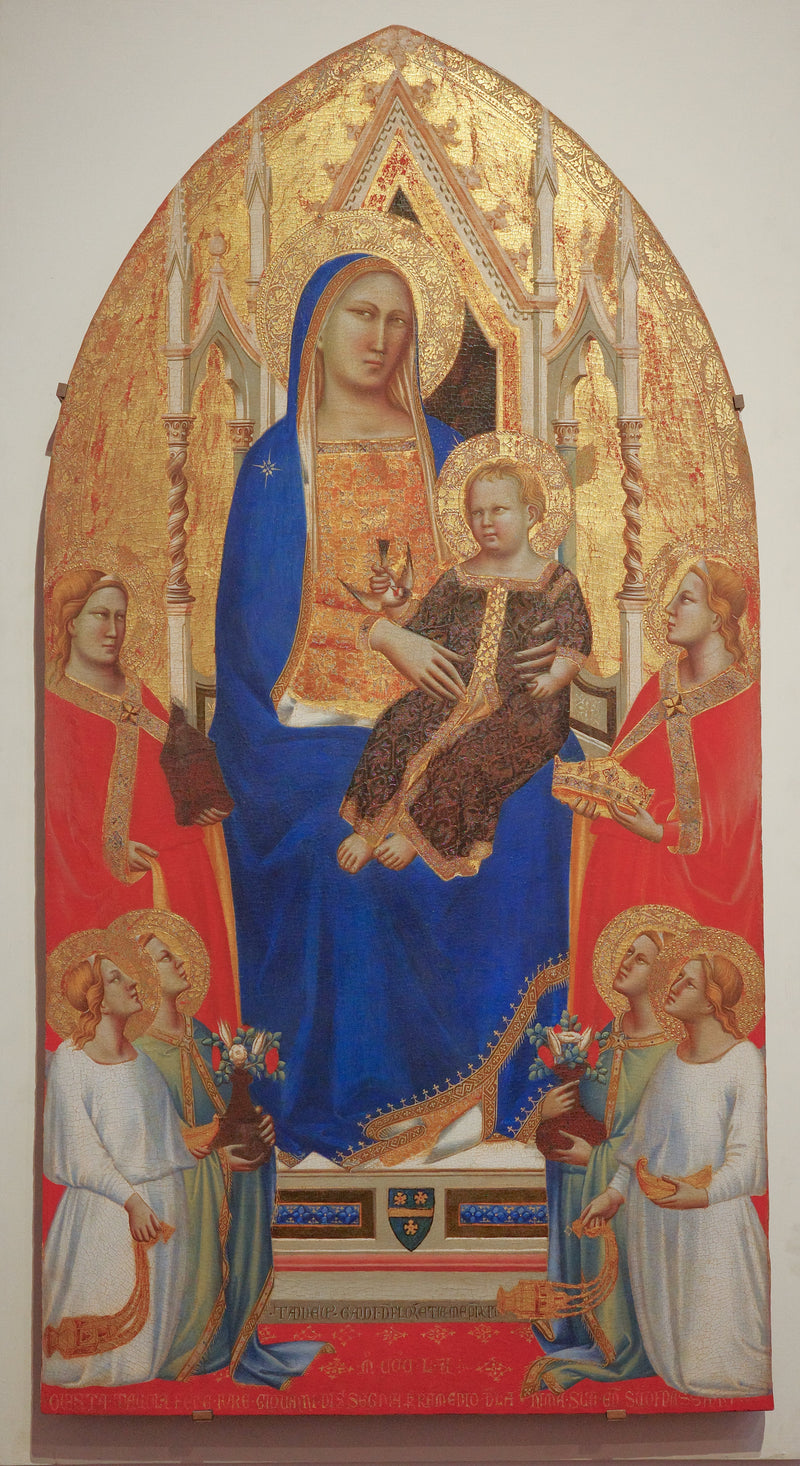 Virgin and Child in Majesty between Angels and Saints - Taddeo Gaddi