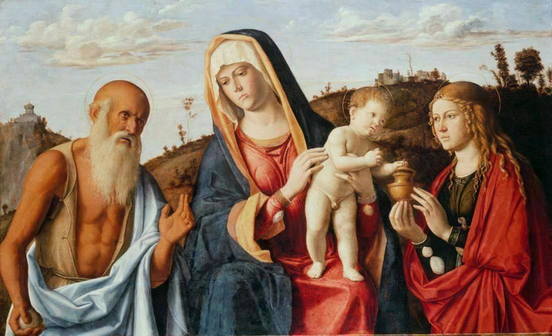 Virgin and Child between Saints Jerome and Mary Magdalene - Cima da Conegliano