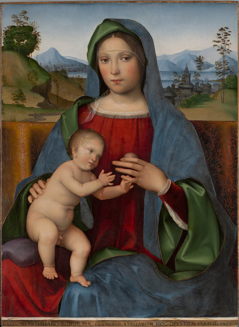 Virgin and Child: La Madone Gambaro - Francesco Francia