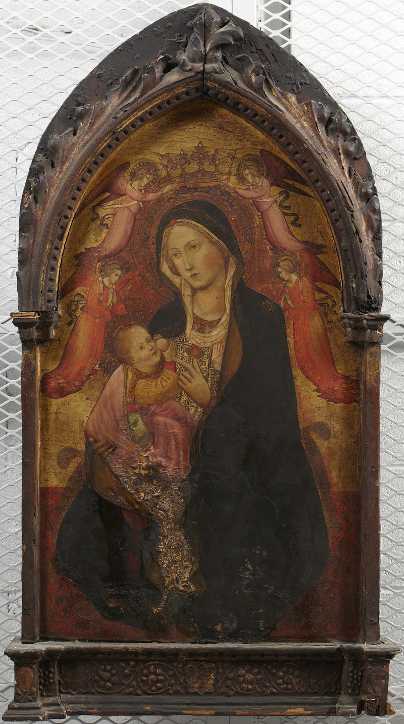 Virgin and Child, Four Angels - Agnolo Gaddi