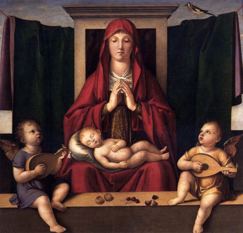 Virgin adoring the sleeping child - Alvise Vivarini