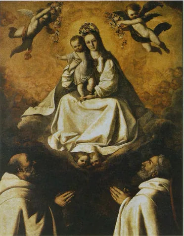 Virgin of Mercy with Two Mercenaries - Francisco de Zurbarán