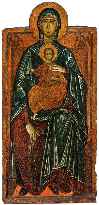 Virgin in Majesty with Child and Two Angels - Master of the Bigallo Crucifix
