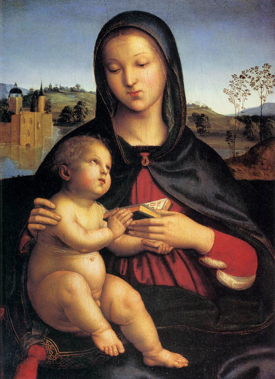 Vierge à l'Enfant avec le livre - Raphaël Sanzio