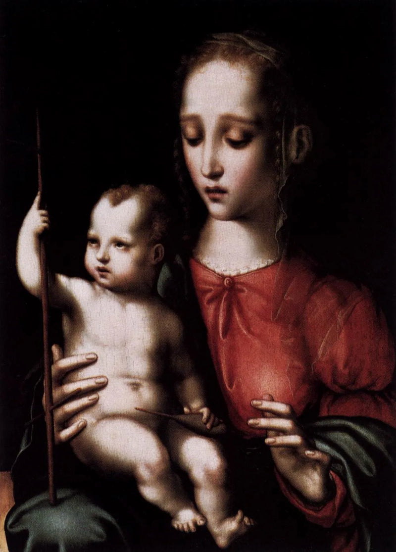 Virgin and Child with a Spindle - Luis de Morales