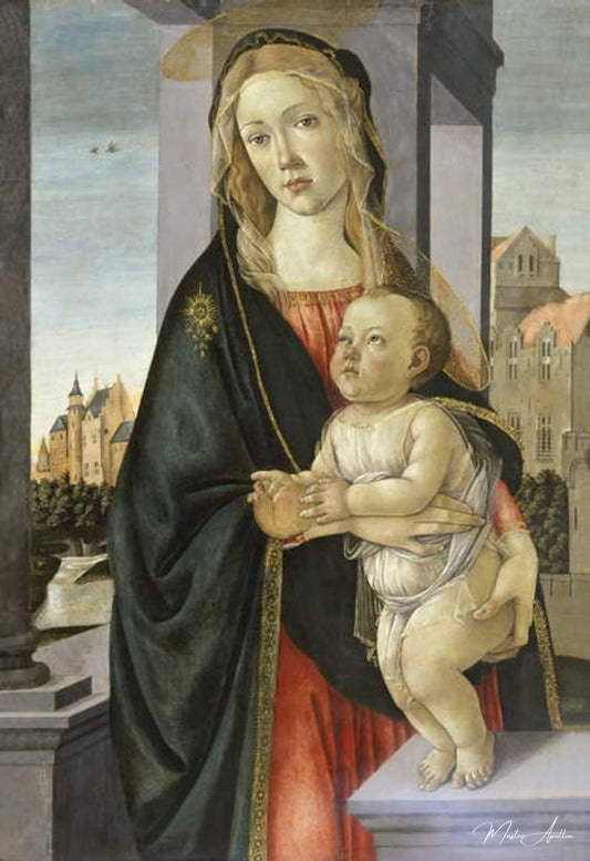 Vierge et enfant - Sandro Botticelli - Reproductions de tableaux et peintures haut de gamme