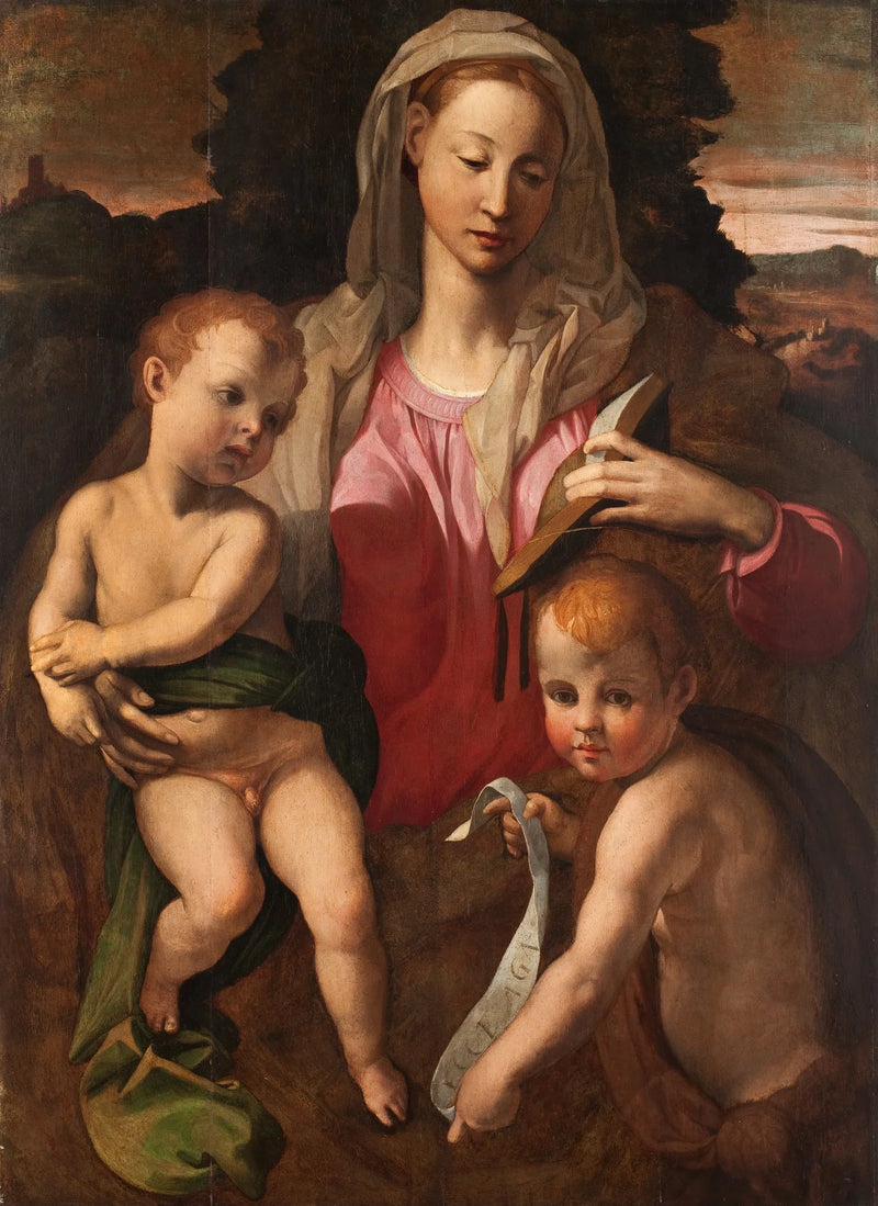 Virgin and Child with Saint John the Baptist. - Bronzino