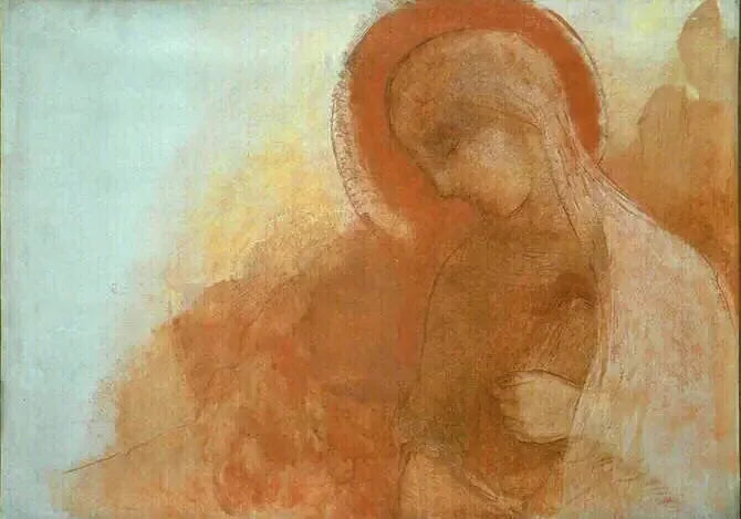 Virgin Mary - Odilon Redon