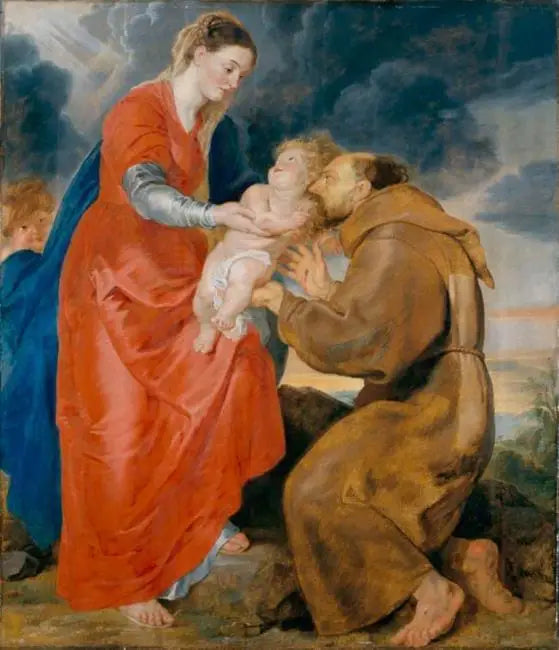 Virgin and Child with Saint Francis of Assisi - Peter Paul Rubens