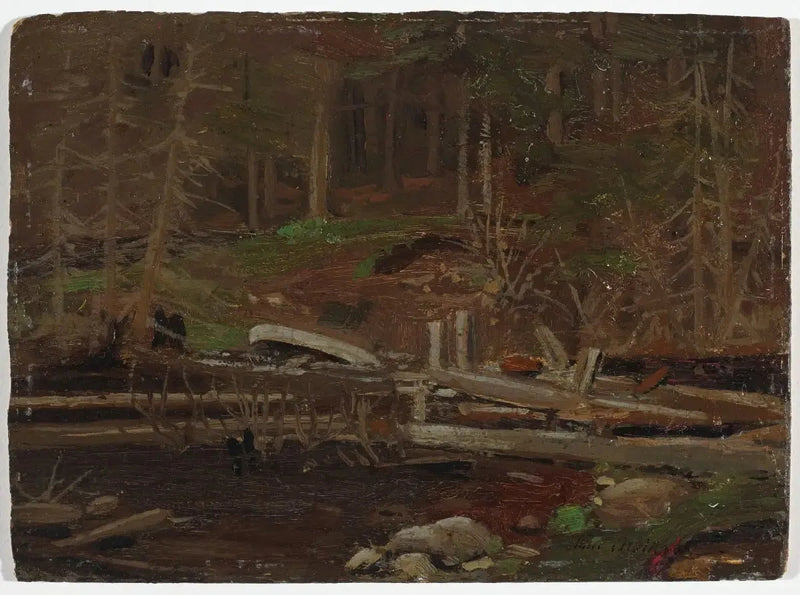 Old Wooden Dam, Algonquin Park - Tom Thomson
