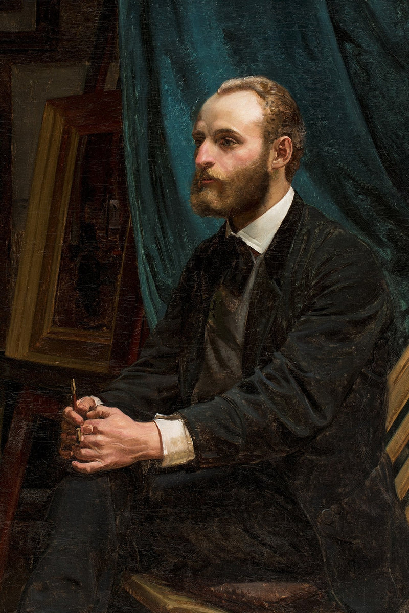 Viggo Johansen in his studio - Michael Peter Ancher