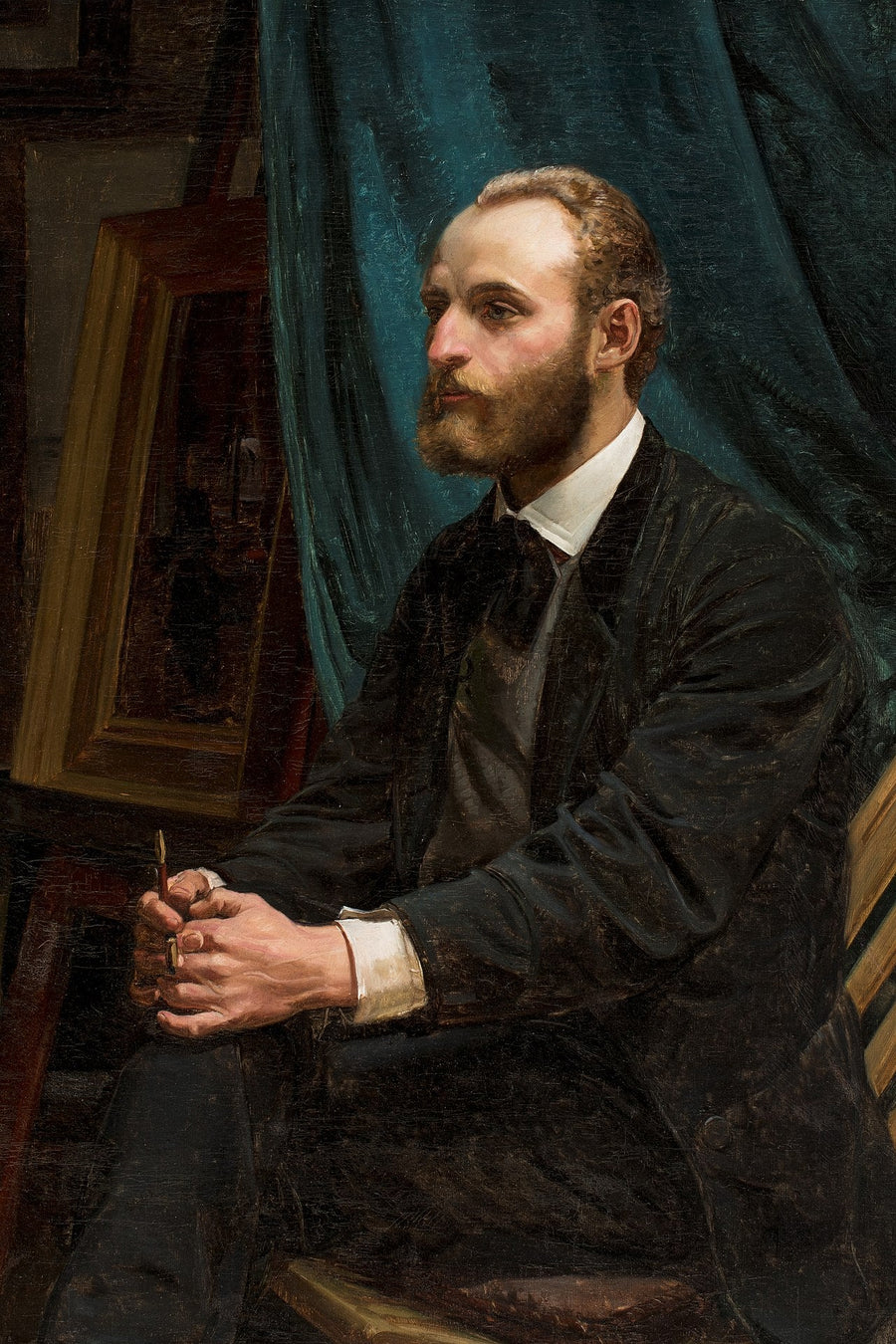 Viggo Johansen in his studio - Michael Peter Ancher