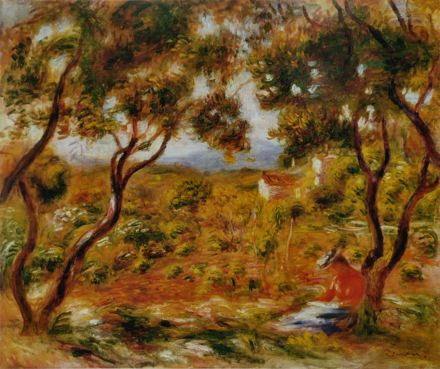 The Vines at Cagnes - Pierre-Auguste Renoir