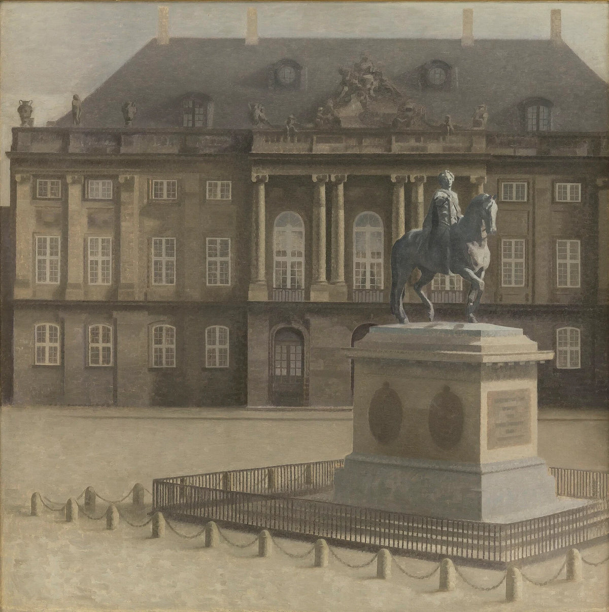 Amalienborg Square - Vilhelm Hammershøi