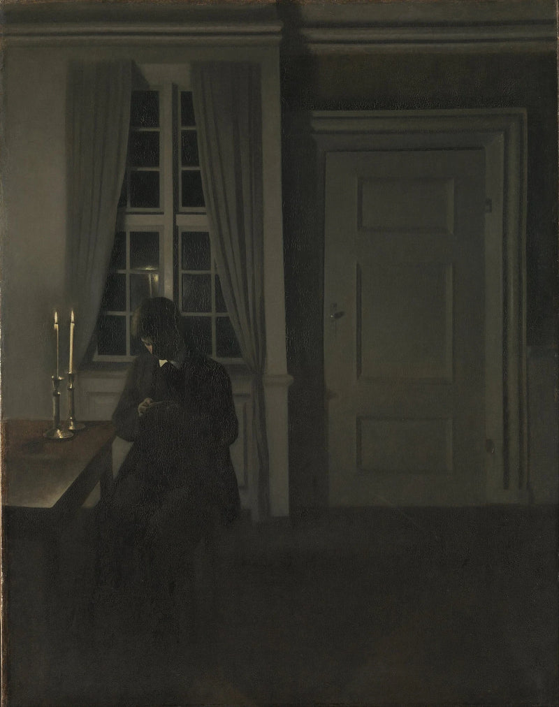 Le Collectionneur de monnaies - Vilhelm Hammershøi