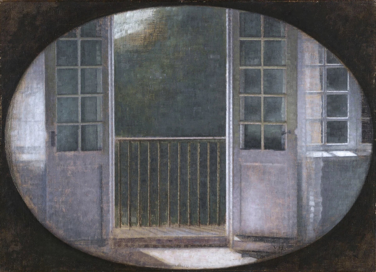 The Balcony, Spurveskjul - Vilhelm Hammershøi