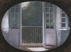 The Balcony, Spurveskjul - Vilhelm Hammershøi