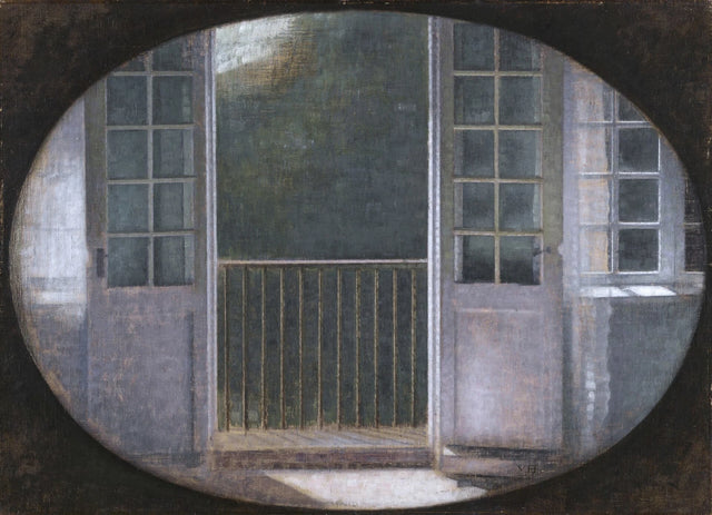 The Balcony, Spurveskjul - Vilhelm Hammershøi