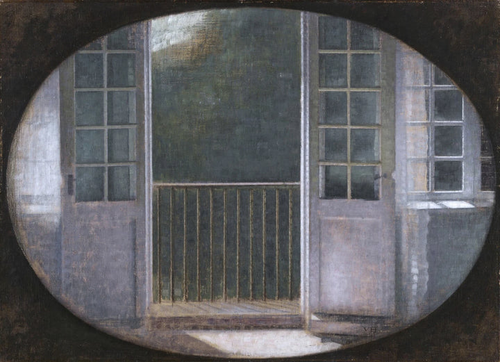 The Balcony, Spurveskjul - Vilhelm Hammershøi