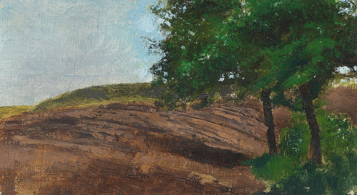 Landscape with fields and trees - Vilhelm Hammershøi
