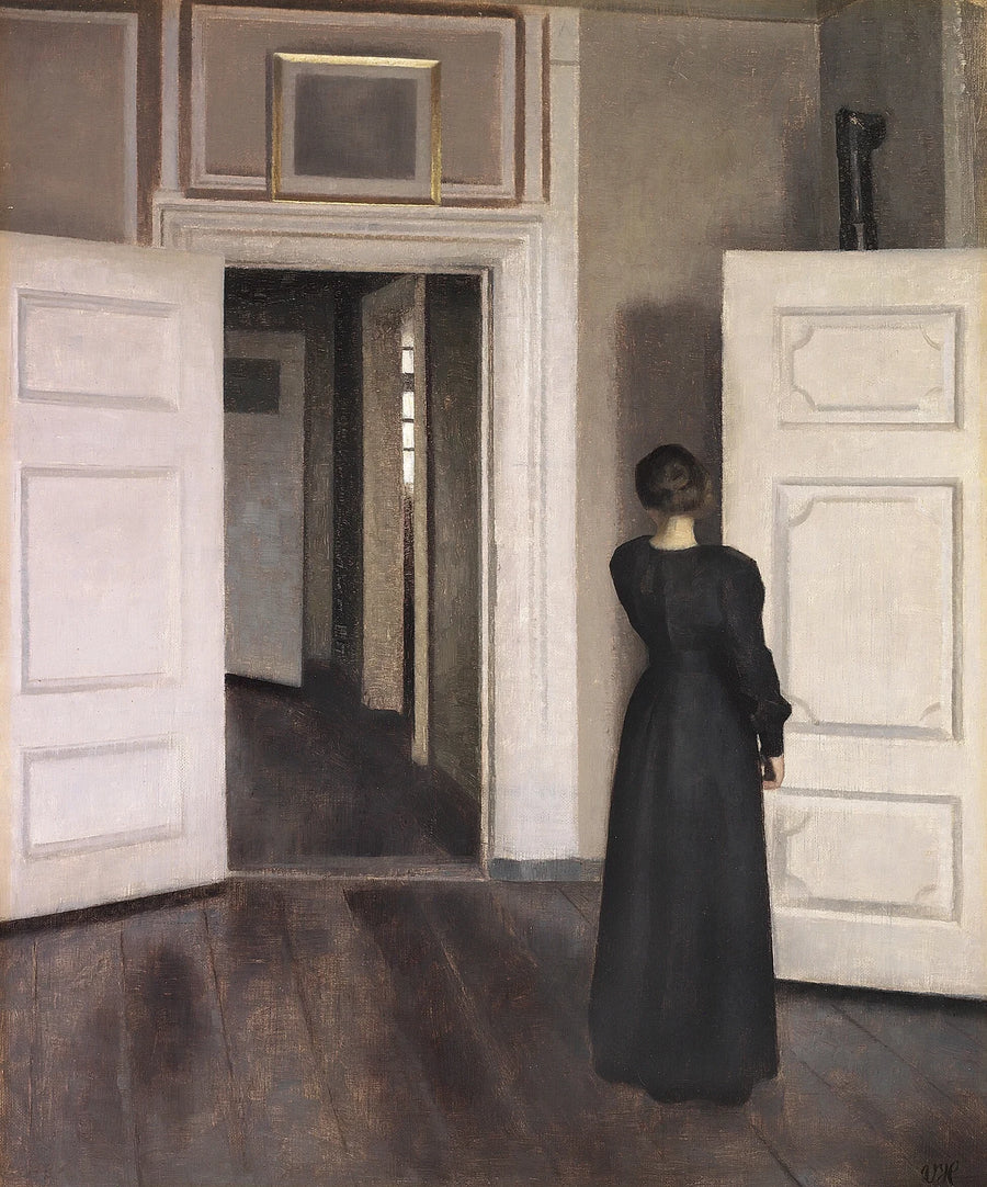 Ida dans l’intérieur de Strandgade 30 - Vilhelm Hammershøi