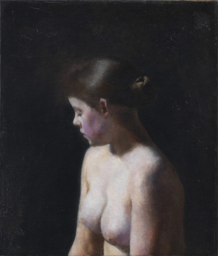 Naked female model - Vilhelm Hammershøi