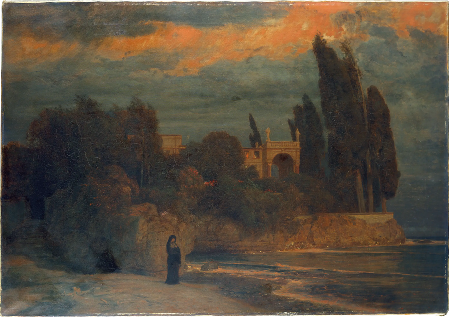Villa au bord de la mer III - Arnold Böcklin